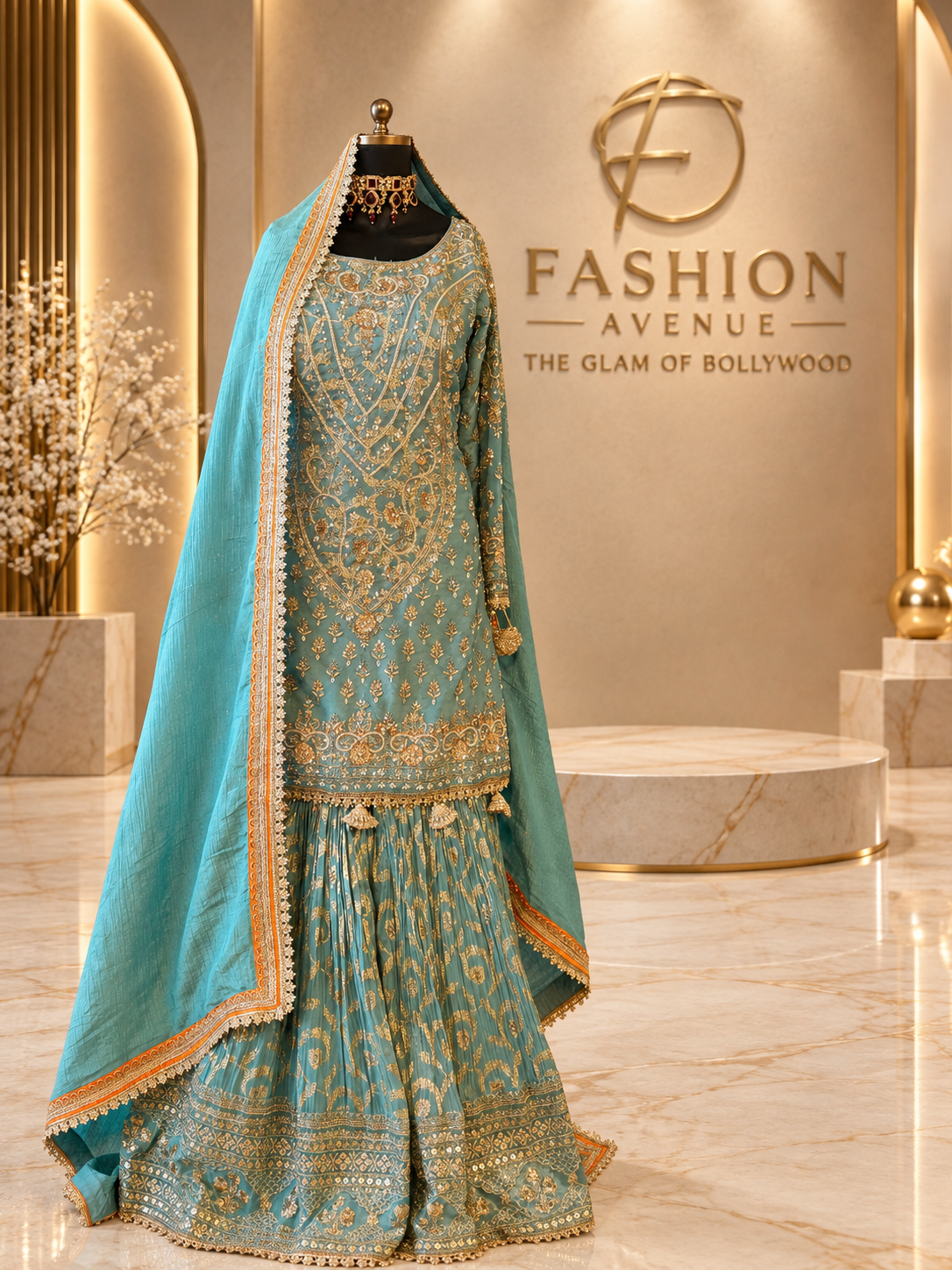 Timeless teal garara