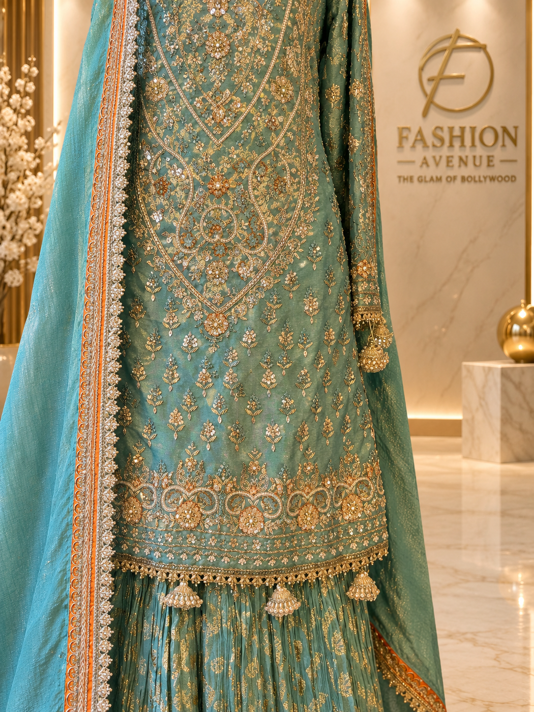 Timeless teal garara