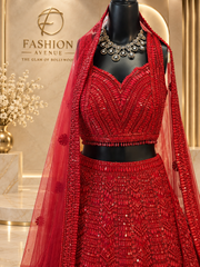 Crimson Luxe Lehenga