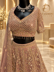 Dreamy dusty rose lehenga