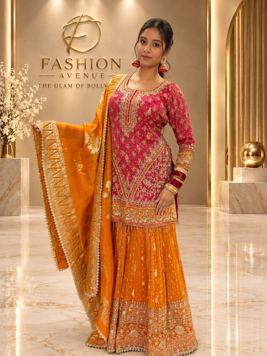 Gulabi sunset sharara