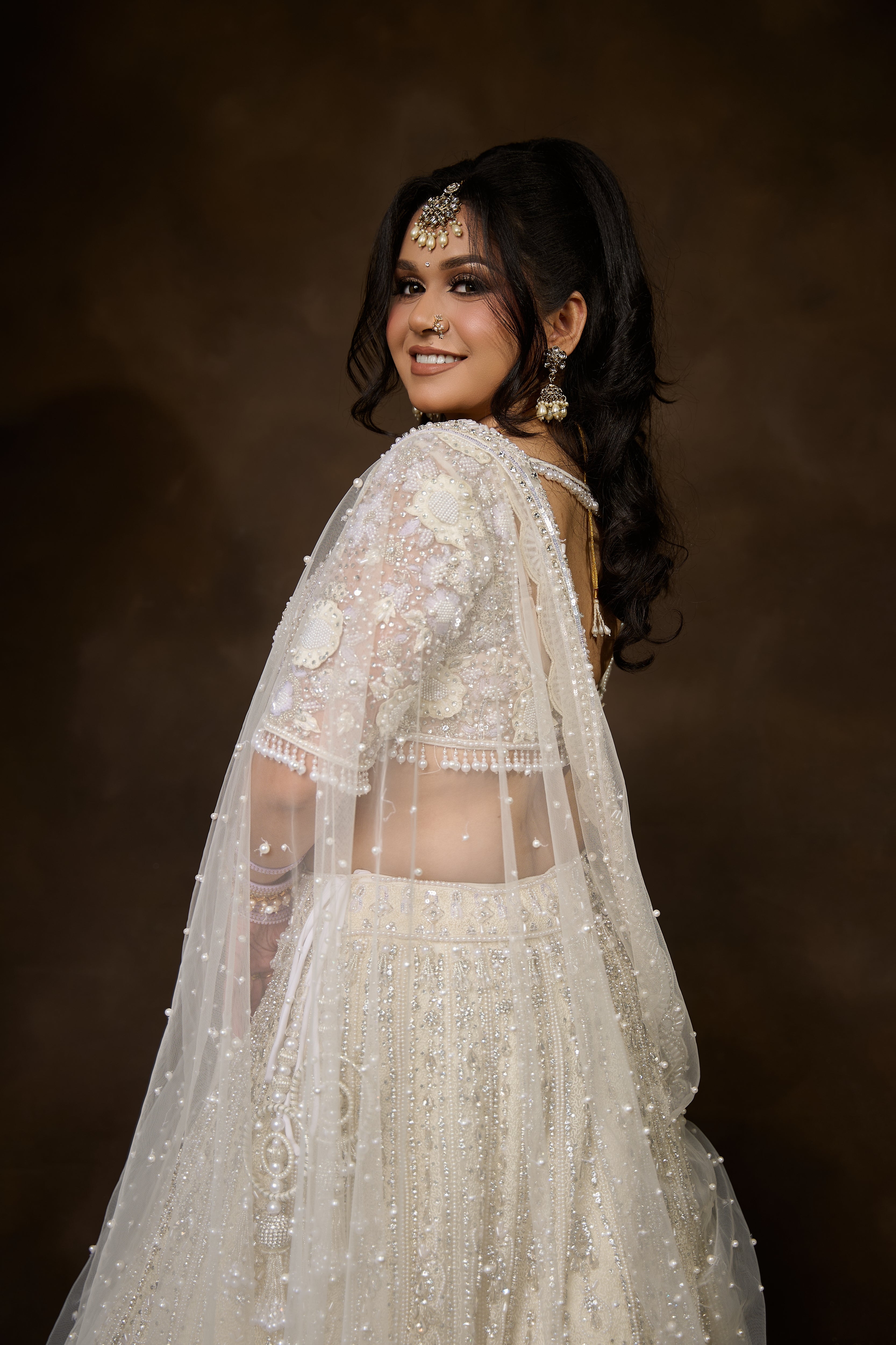 Ivory & Lavender Bridal Lehenga