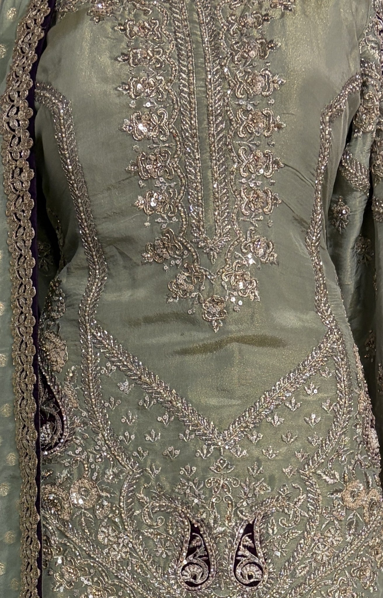 Mint elegance sharara