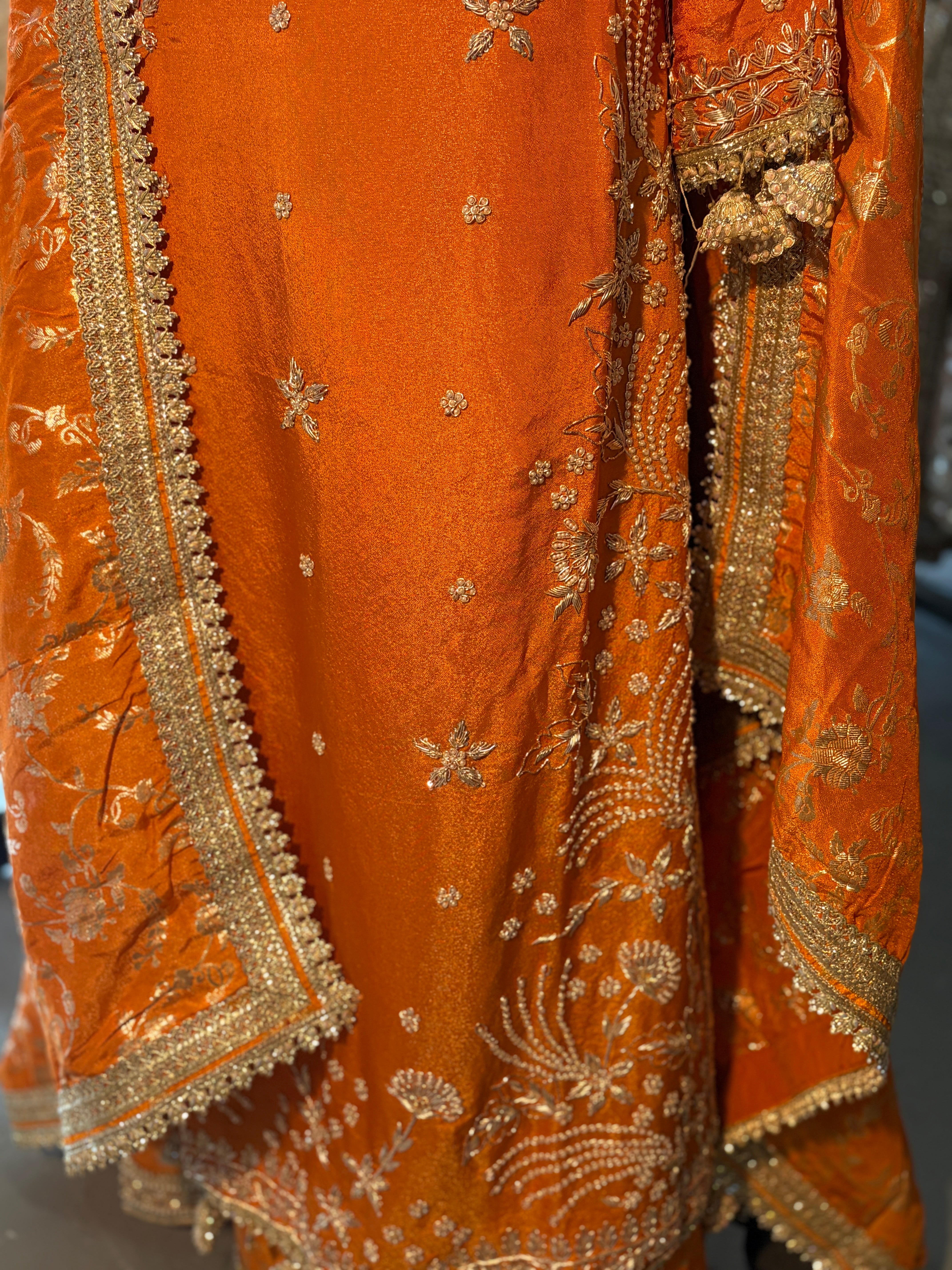 Saffron golden sharara