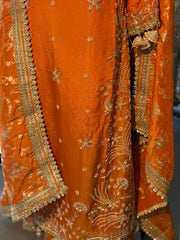 Saffron golden sharara