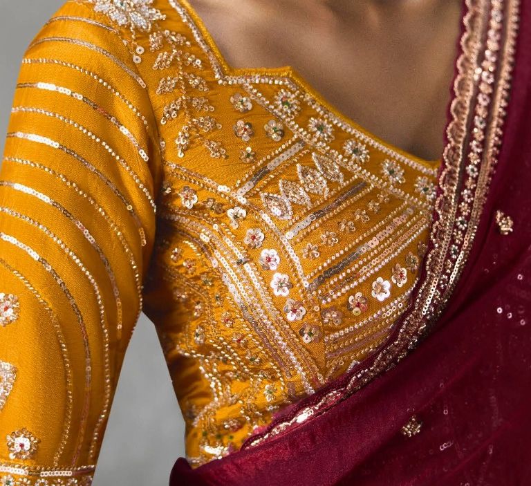 Royal Maroon Saree