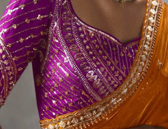 Kesariya Noor Saree