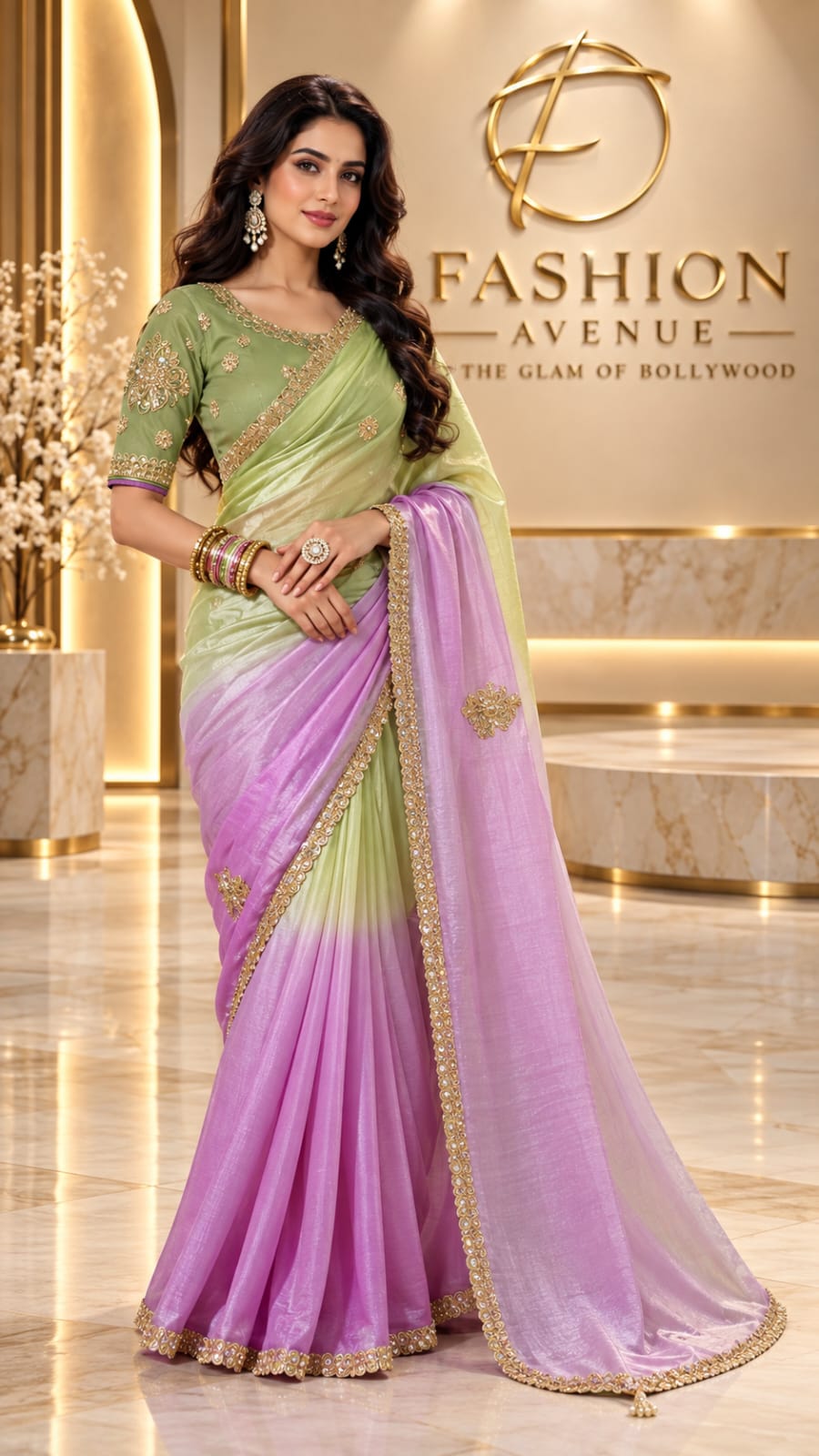 Lavender Luxe Saree