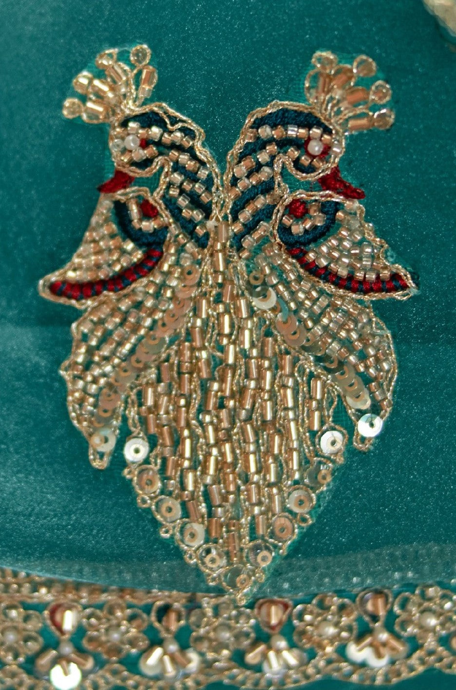 Peacock Teal Saree