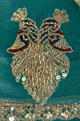 Peacock Teal Saree