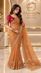 Caramel Orange Saree