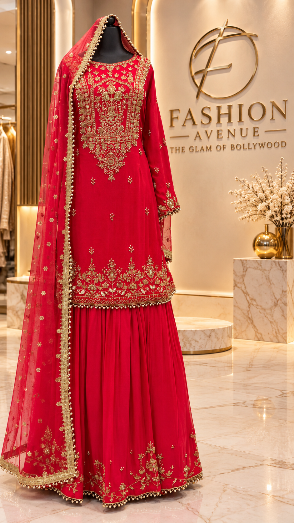 Red Light bridal Sharara