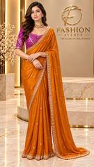 Kesariya Noor Saree