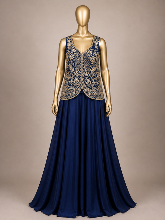 Ensemble Lehnga de fête 5